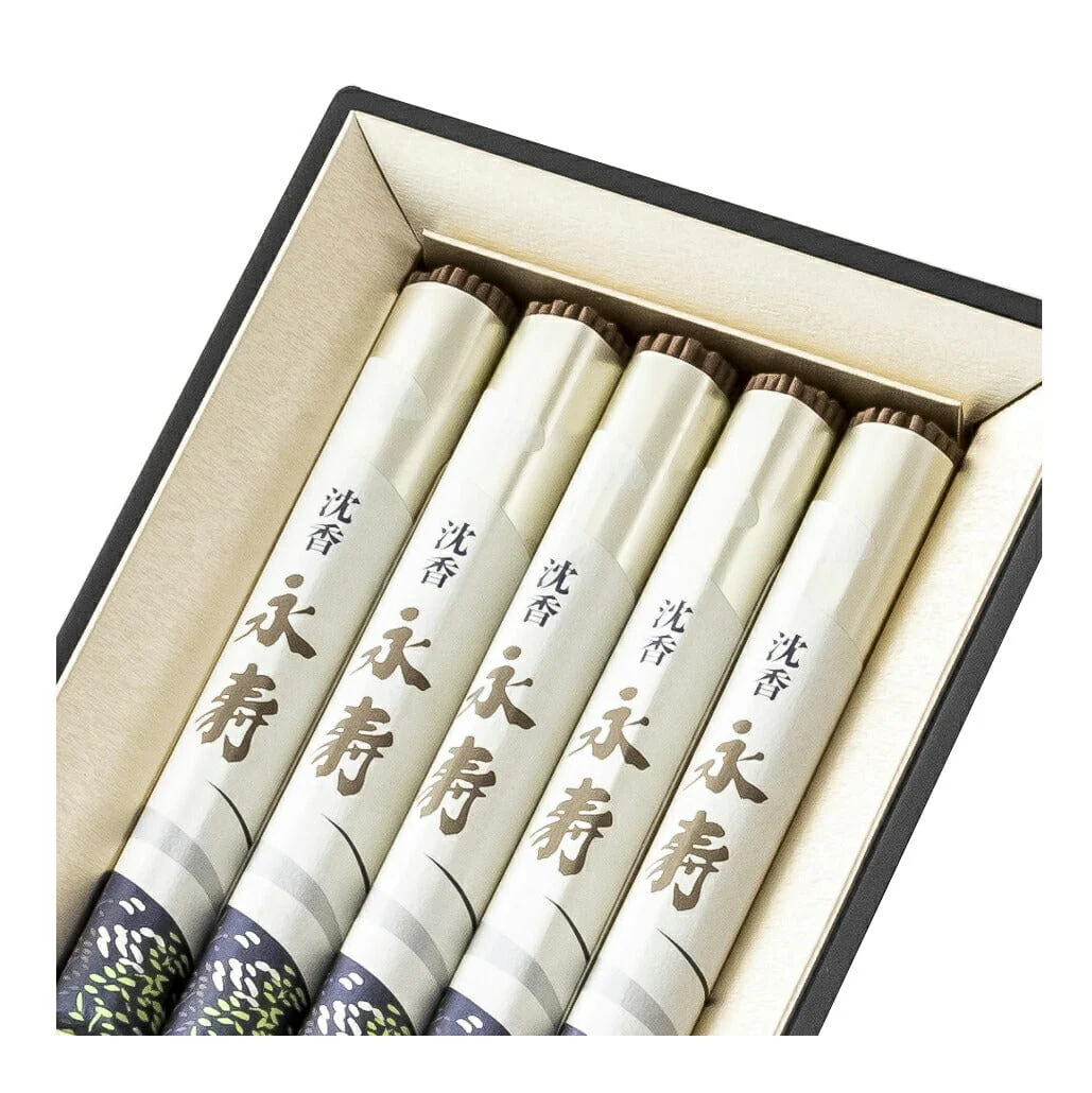 進物線香 沈香永寿塗箱短10把入 - Image 3