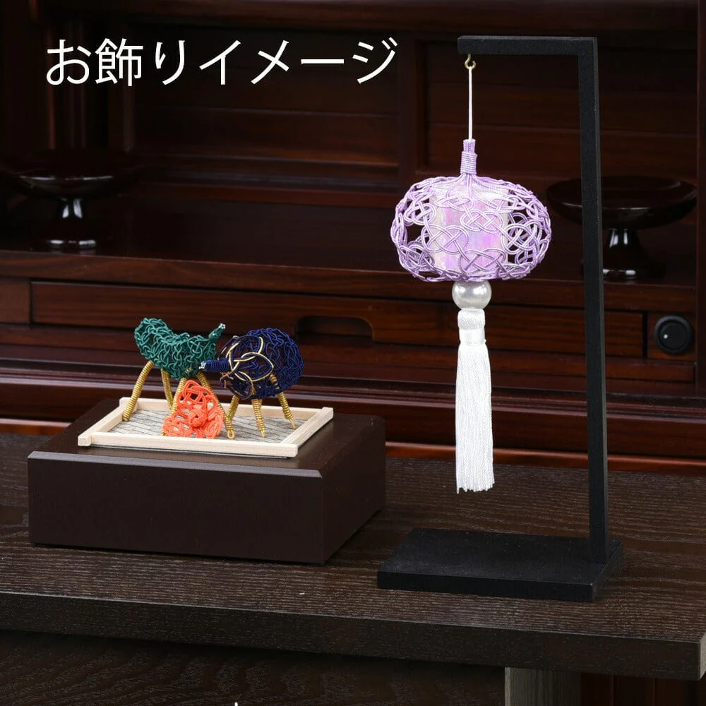 【WEB限定】盆帰郷 桔梗銀 大 台付 - Image 4